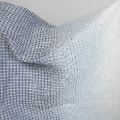 Puuvilla hamppu vohveli sininen vihreä kangas soveltuu pyyhkeiden ja kylpytakien ompeluun