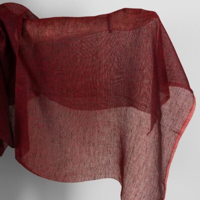 Pellavakangas harso punainen-musta melanssi