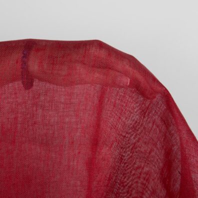 Harso pellavakangas punainen melanssi huivien ja verhojen ompelua varten