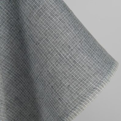 Pellavakangas antrasiitinharmaa kuvioitu soveltuu vaatteiden, ompeluun