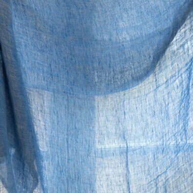 Pellavakangas harso harmaa-sininen pesty