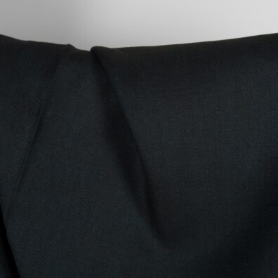 Pellavavilla kangas sinimusta kalanruoto, leveys 150cm