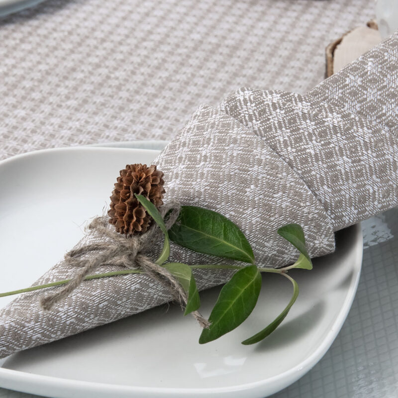 TONY beige puolipellava lautasliina