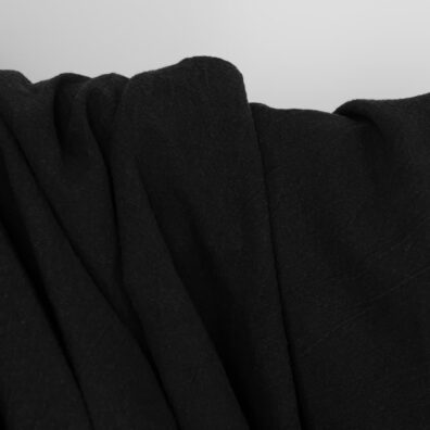 Puolipellavakangas musta leveä pesty, leveys 285cm