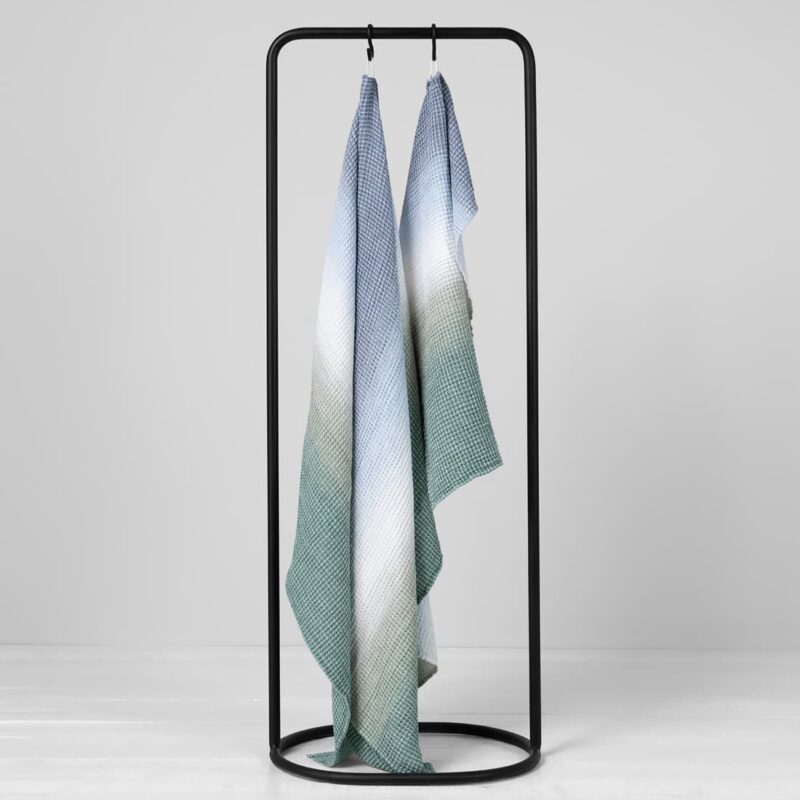 Pellava hamppu sinivihreä kylpypyyhe