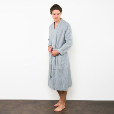 Harmaa miesten kylpytakki