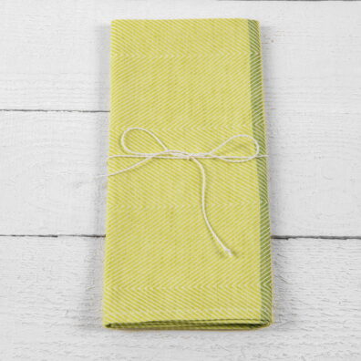 pellava keittiöpyyhe, vihreä ja valkoinen kalanruoto