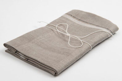 pellavainen keittiöpyyhe, luonnonvärinen twill-kuvioitu ruutu