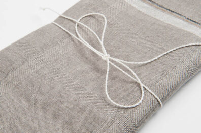 pellavainen keittiöpyyhe, luonnonvärinen twill-kuvioitu ruutu