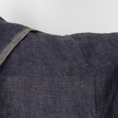 Pellavakangas harso koboltinsininen pesty verhoihin ja huiveihin