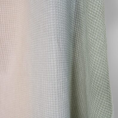 Puuvilla hamppu kangas vohveli vaaleanpunainen-harmaa pesty pyyhkeiden ja kylpytakien ompelua varten