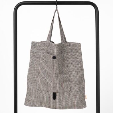 SAG värikäs pellava kassi