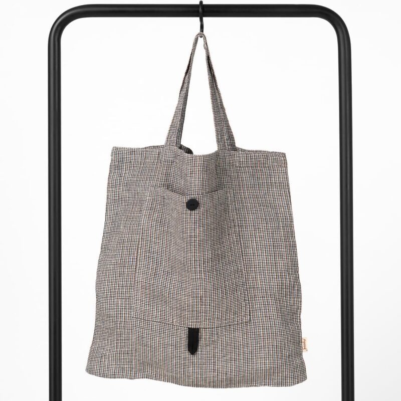 SAG värikäs pellava kassi