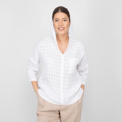 MYRIAM pellava pusero valkoinen