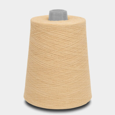 Puuvillalanka vehnänkeltainen kudontaan, neulontaan, virkkaukseen