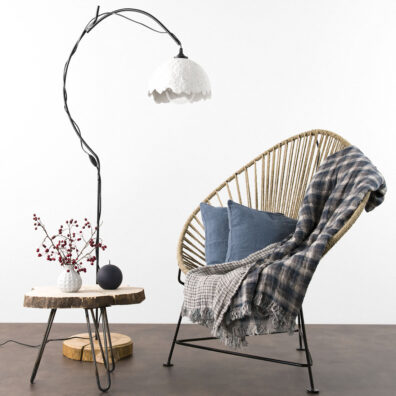 MIRGA pellava huopa harmaa