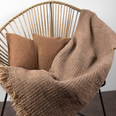 Pellava huopa ruskea kalanruotokudos