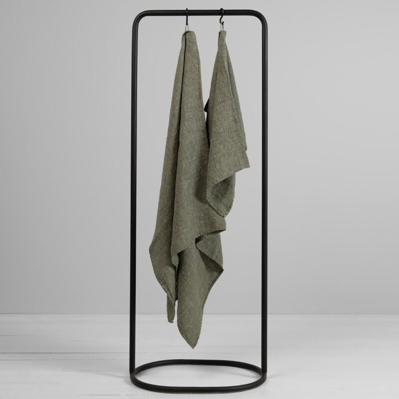 MARGO pellava pyyhe sammaleenvihreä