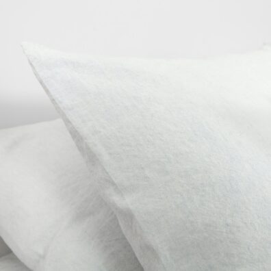 ALEGRO pellavaa-puuvillaa vuodevaatteet sinertävän valkoinen
