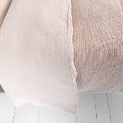 ROYAL ruskehtava puolipellavainen pussilakana vetoketjulla