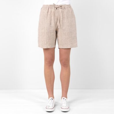 DOLFI ruskehtava pellava shortsit