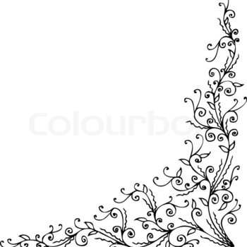 6979 1476015 floral ornament 337 eau forte black and white decorative background pattern vector illustration eps 8