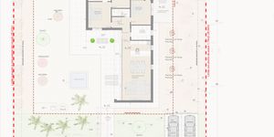 Plot in Sa Rapita - Corner plot with submitted project for the construction of a bungalow (Thumbnail 4)