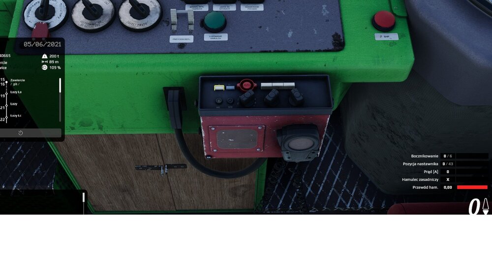 Wciśnięty, włączony radiotelefon.jpg