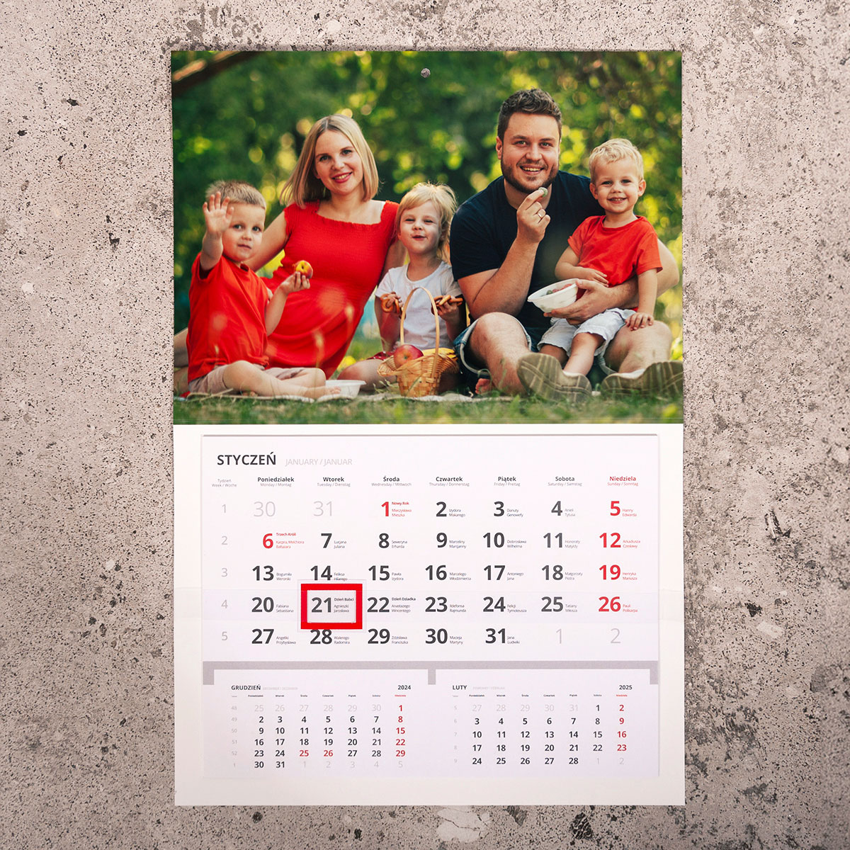 Fotokalendarz jednodzielny
