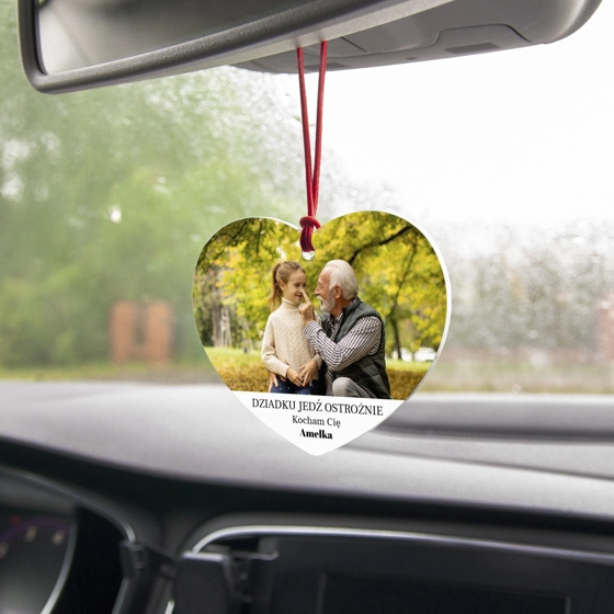 Zawieszki do samochodu ze zdjęciem
