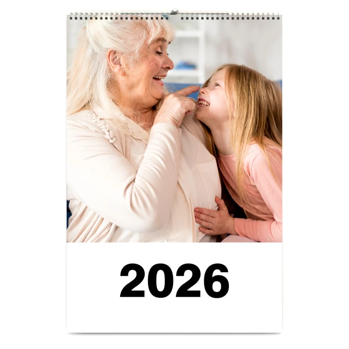 Fotokalendarz na prezent dla Dziadków 13-stronicowy duży format A3+ Twoje zdjęcia