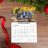 Foto Kalendarz magnes na lodówkę ze zdjęciem A4 wyrywany 3 miesięczne kalendarium