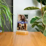 Zdjęcie na szkle akrylowym z dedykacją najlepszy rocznik 15x21 cm