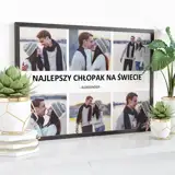 Kolaż zdjęć na prezent dla chłopaka plakat 50x70 cm personalizacja