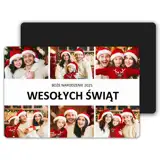 Magnes świąteczny z Twoim zdjęciem 15x10 cm wykończenie matowe