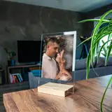 Ramka ze zdjęciem na szkle akrylowym i tekstem zdjęcie na szkle 21x15 cm