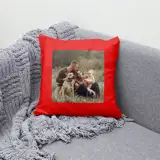 Poduszka z Twoim zdjeciem czerwona