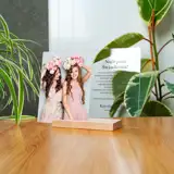 Podziękowanie dla świadków świadkowej na ślub wesele ramka zdjęcie na szkle akrylowym 21x30 cm