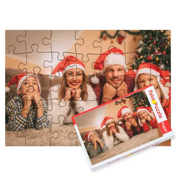 Puzzle ze zdjęcia na prezent świąteczny dla dziecka 35 el. z pudełkiem