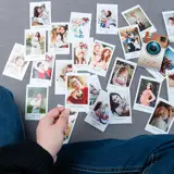 Fotografie polaroid mini z podpisem dla zakochanych prezent na Walentynki odbitki 40 sztuk