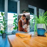 Ramka z Twoim zdjęciem i tekstem na szkle akrylowym zdjęcie na szkle A4