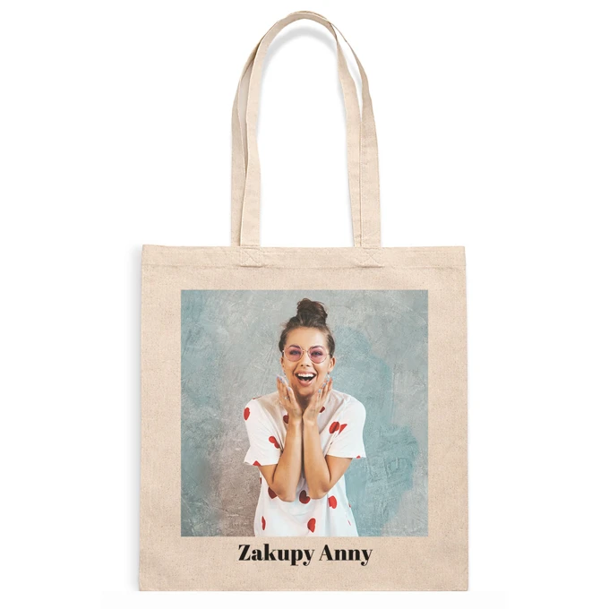 Torba bawełniana z własnym zdjęciem nadrukiem