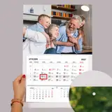 Prezent na Dzień Babci i Dziadka foto-kalendarz ścienny A3+
