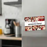 Magnes świąteczny z Twoim zdjęciem 15x10 cm wykończenie matowe