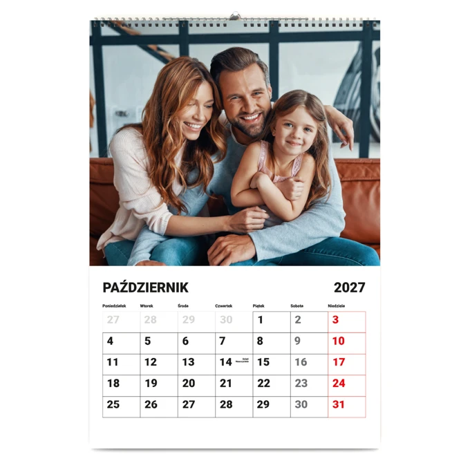 Fotokalendarz z Twoimi zdjęciami 13-stronicowy A3 terminarz Full Foto