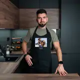 Fartuch kuchenny ze zdjęciem własnym nadrukiem i podpisem