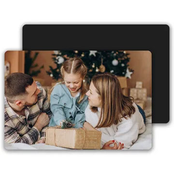 Magnes ze zdjęciem na prezent świąteczny 10x7 cm wykończenie matowe