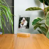 Zdjęcie na szkle ramka ze zdjęciem na szkle akrylowym Instagram 15x21 cm