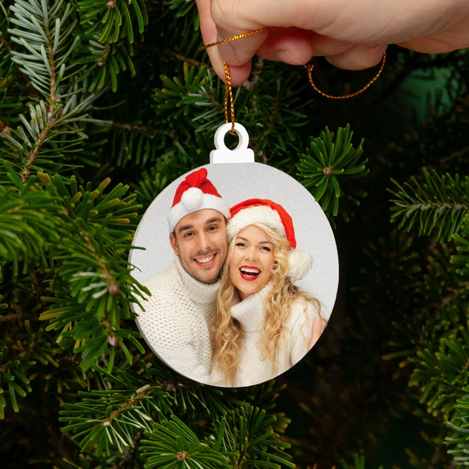 Personalizowana bombka na choinkę z Twoim zdjęciem + opakowanie prezentowe