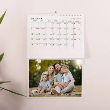 Kalendarz ścienny planer duży format A3+ z Twoim zdjęciem